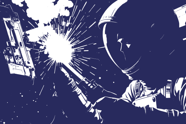 Space Meets Manufactuing Visual